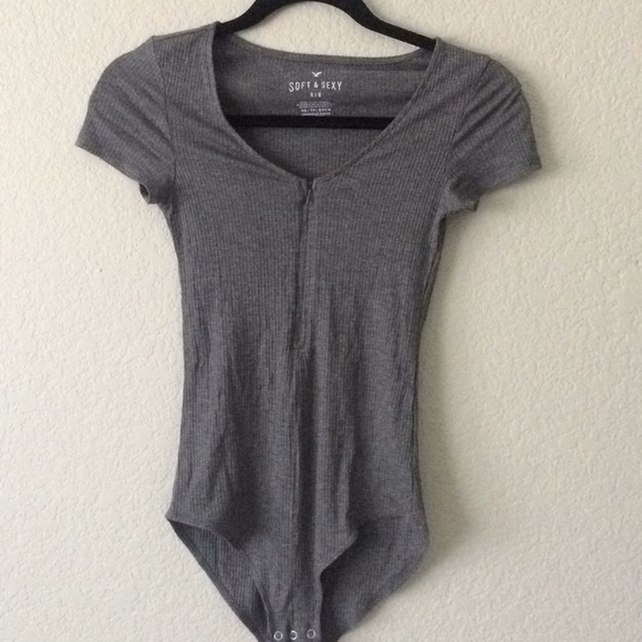American Eagle Outfitters Tops - American Eagle Ribbed Bodysuit